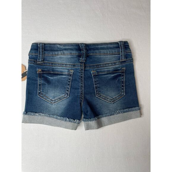 Lot of 3 Hippie Girl Denim Midi Regular Shorts Button Pockets Size 4 Blue NWT - Picture 8 of 8